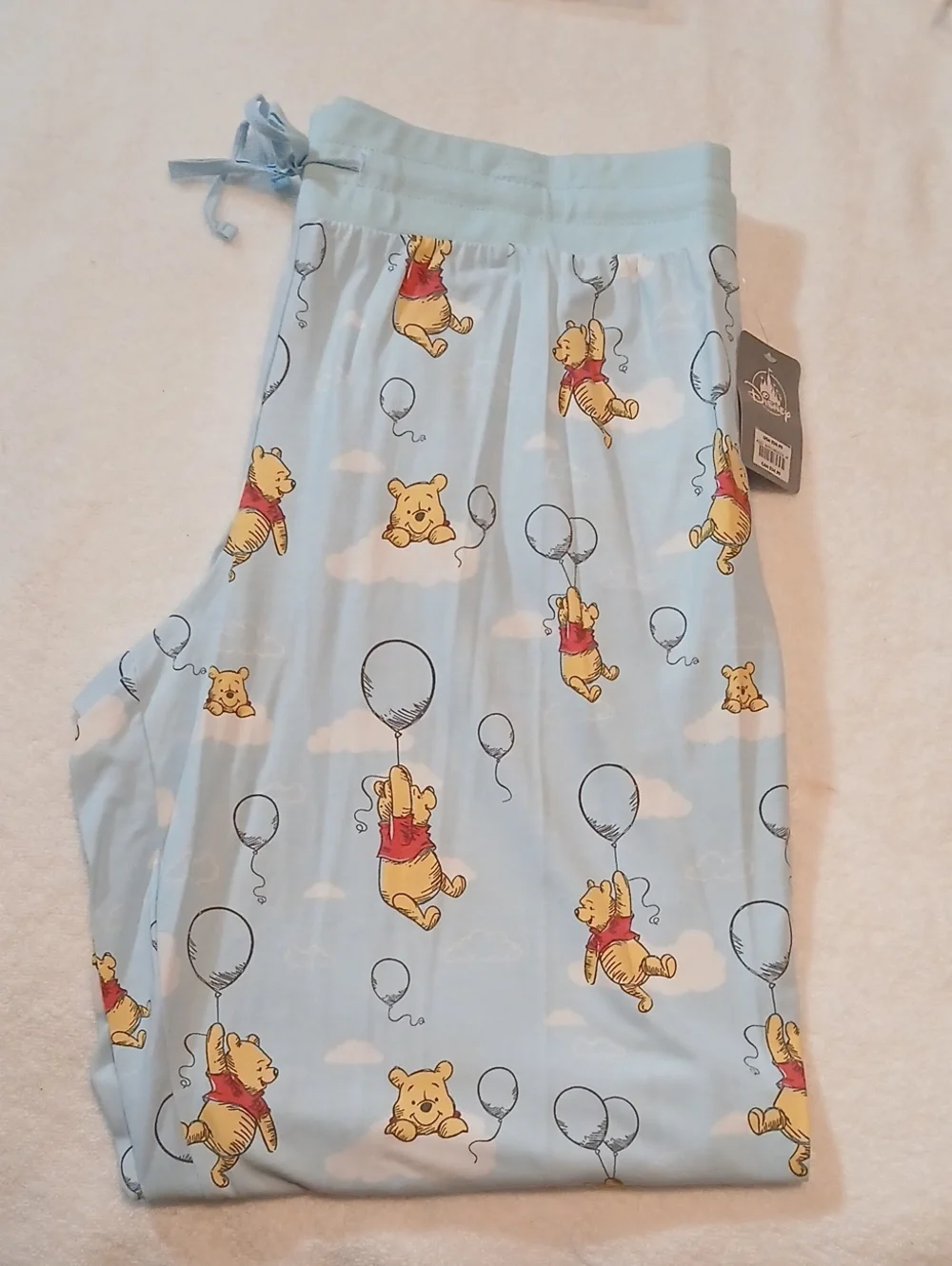 NWT Winnie The Pooh Balloons Lounge Pants PJ Pajama Bottoms Disney Store 2XL